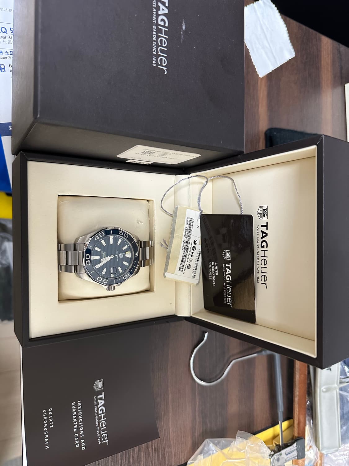 태그호이어 아쿠아레이서 오토매틱 청판 상품이미지3