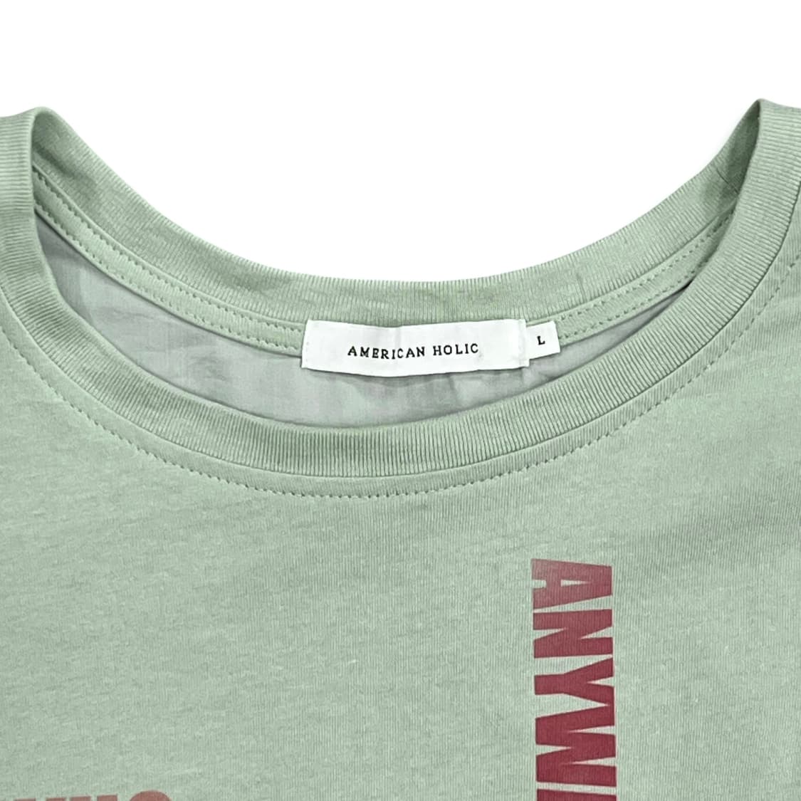 Lettering Mint Box Blouse T Shirt 상품이미지7