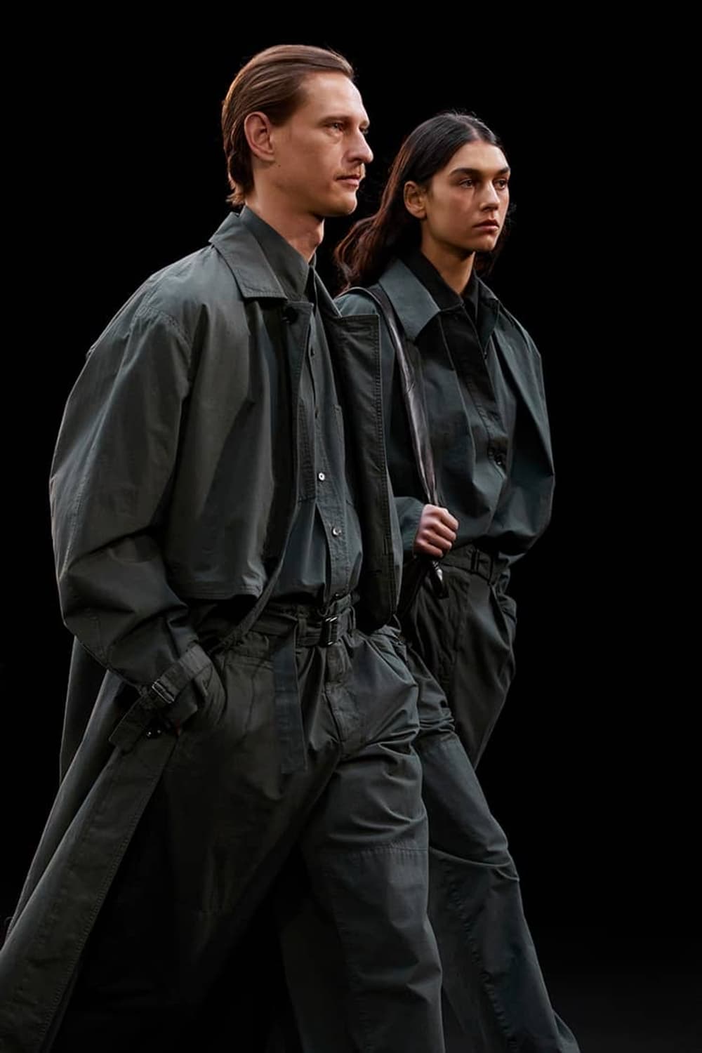 [XL]유니클로U 트렌치 코트  다크그레이 상품이미지9