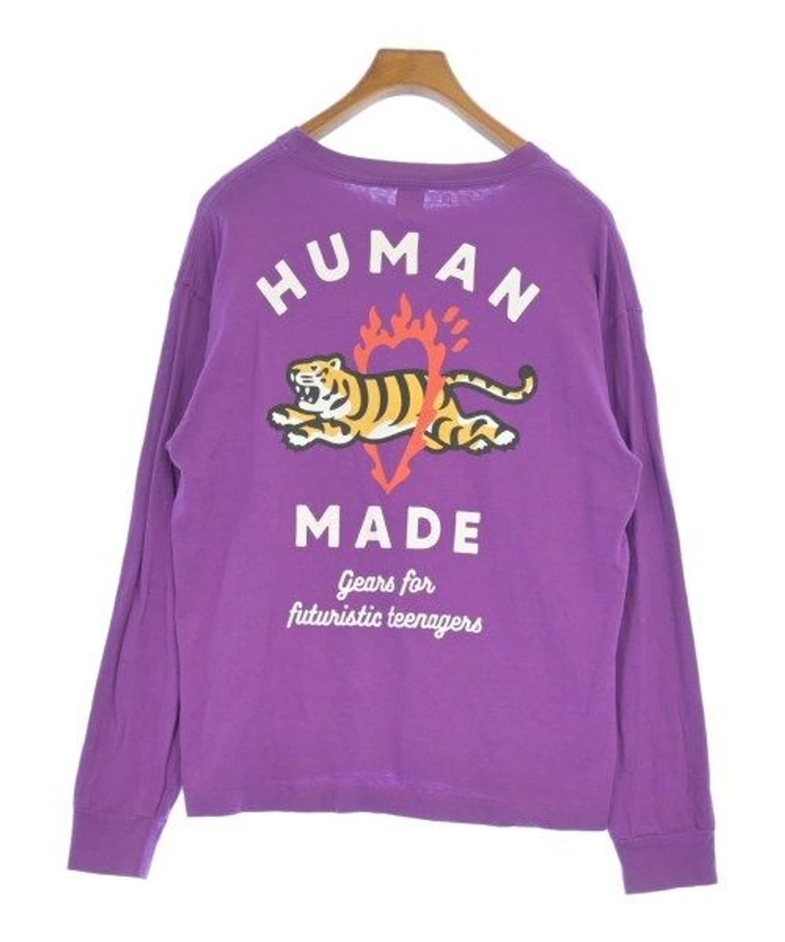 휴먼 메이드 그래픽 롱슬리브 티셔츠 퍼플 상품이미지2