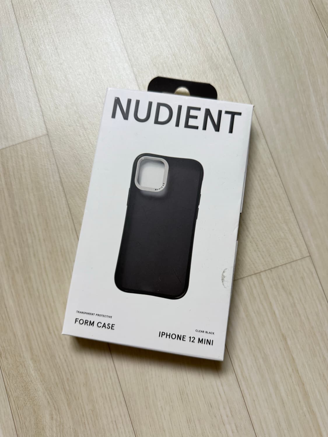 NUDIENT 아이폰12미니 Form Case(clear black) 상품이미지1