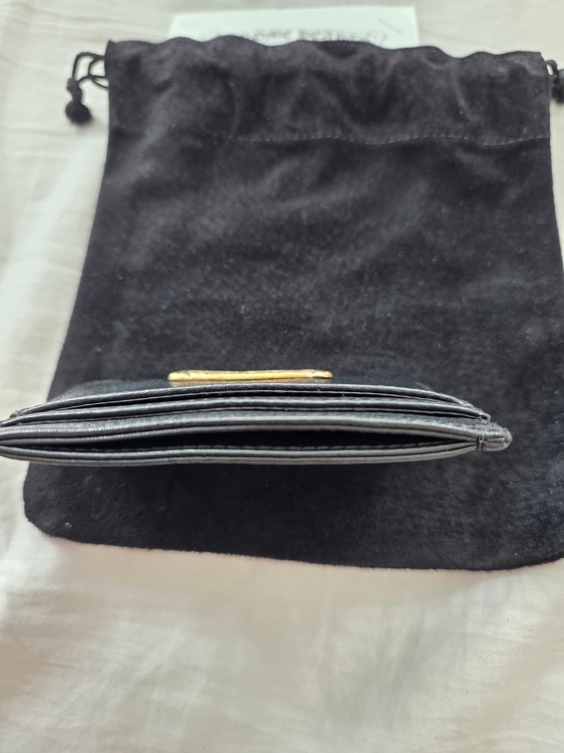 [FREE] 크롬하츠 실버 스크롤 라벨 카드 지갑 블랙 상품이미지4