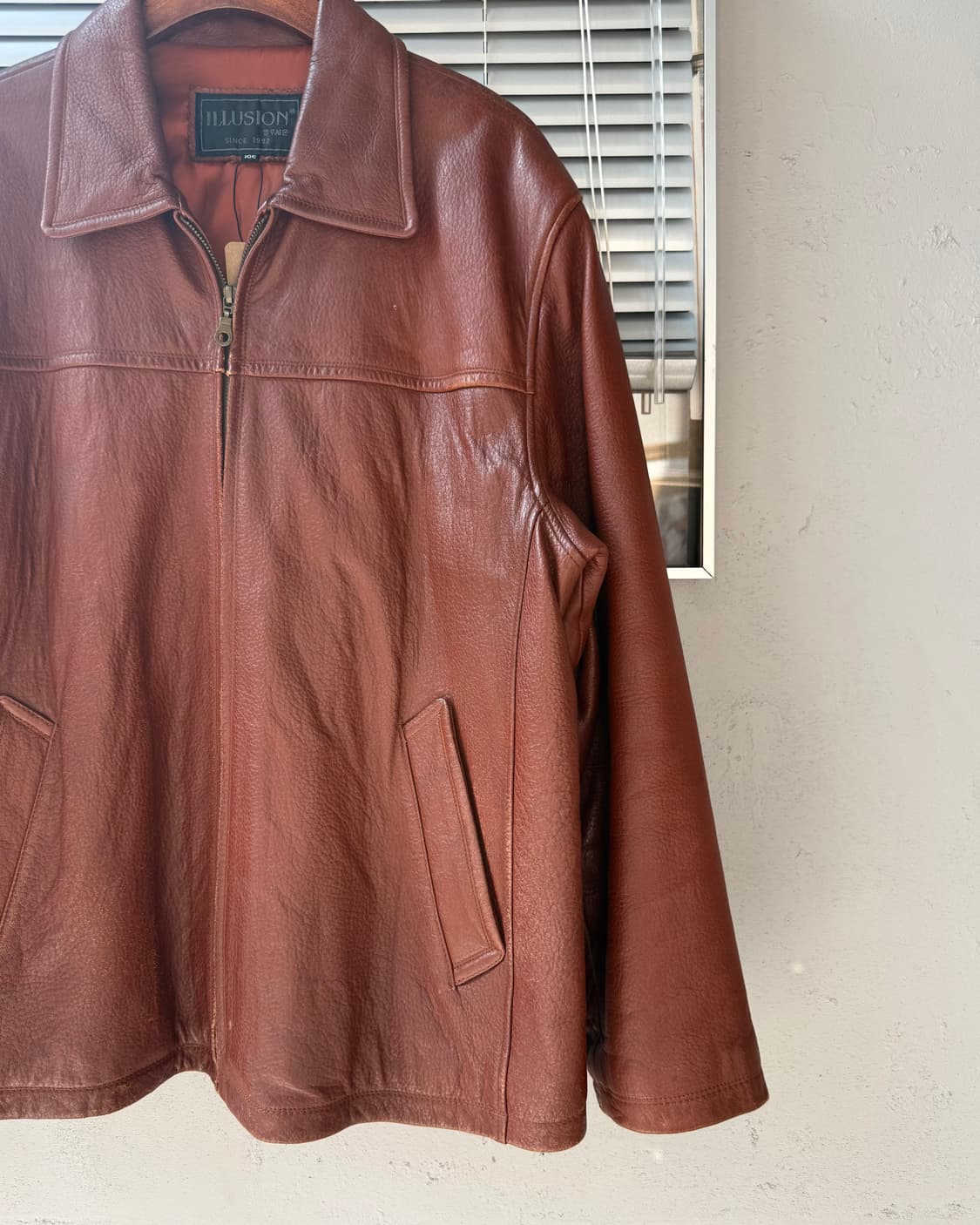 ILLUSION brown lambskin jacket 상품이미지2