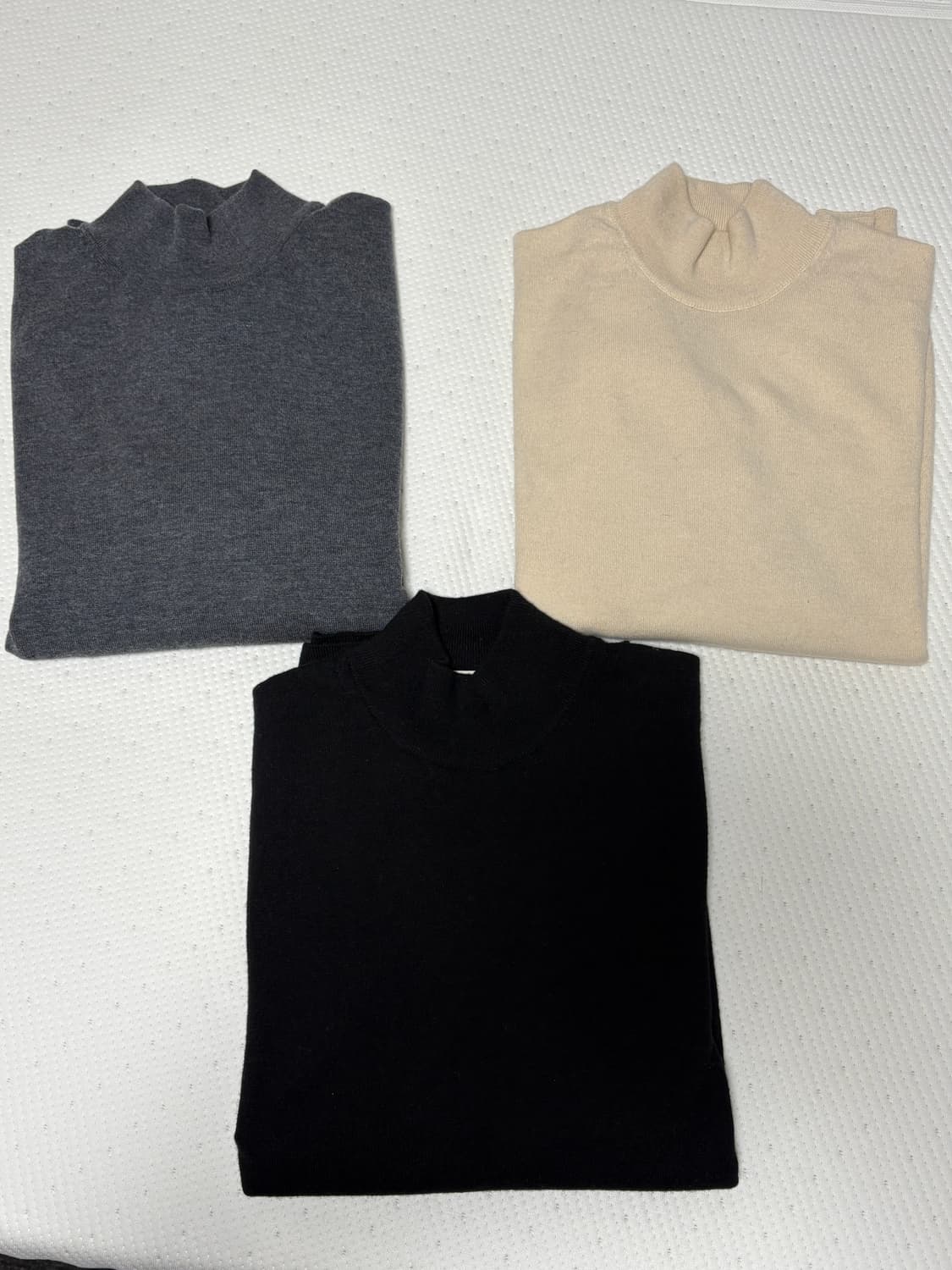 베르노 엑스트라 파인 메리노울 모크넥 니트 3컬러 XL 상품이미지3