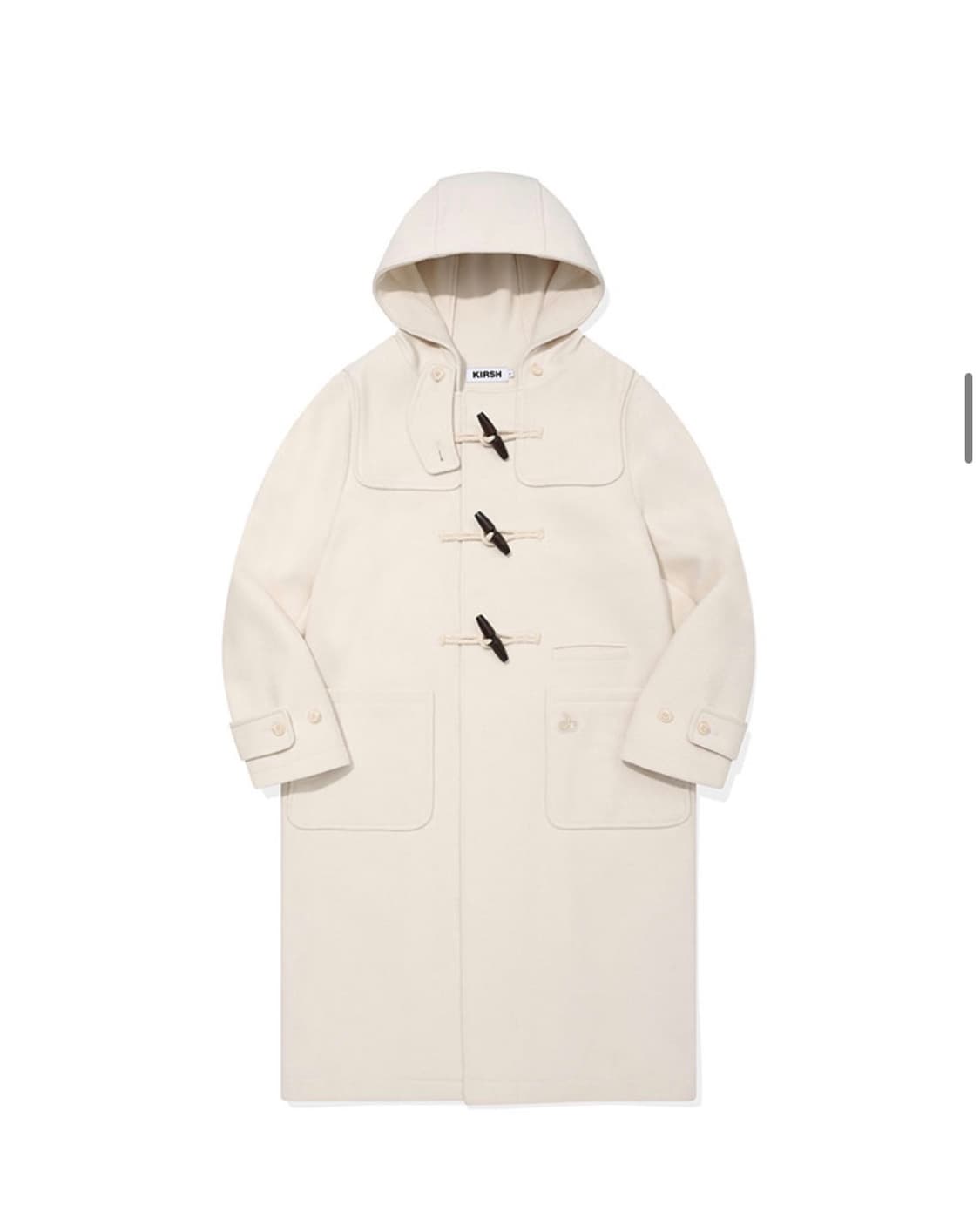 키르시 후드 토글 롱 코트 아이보리 2사이즈 상품이미지4