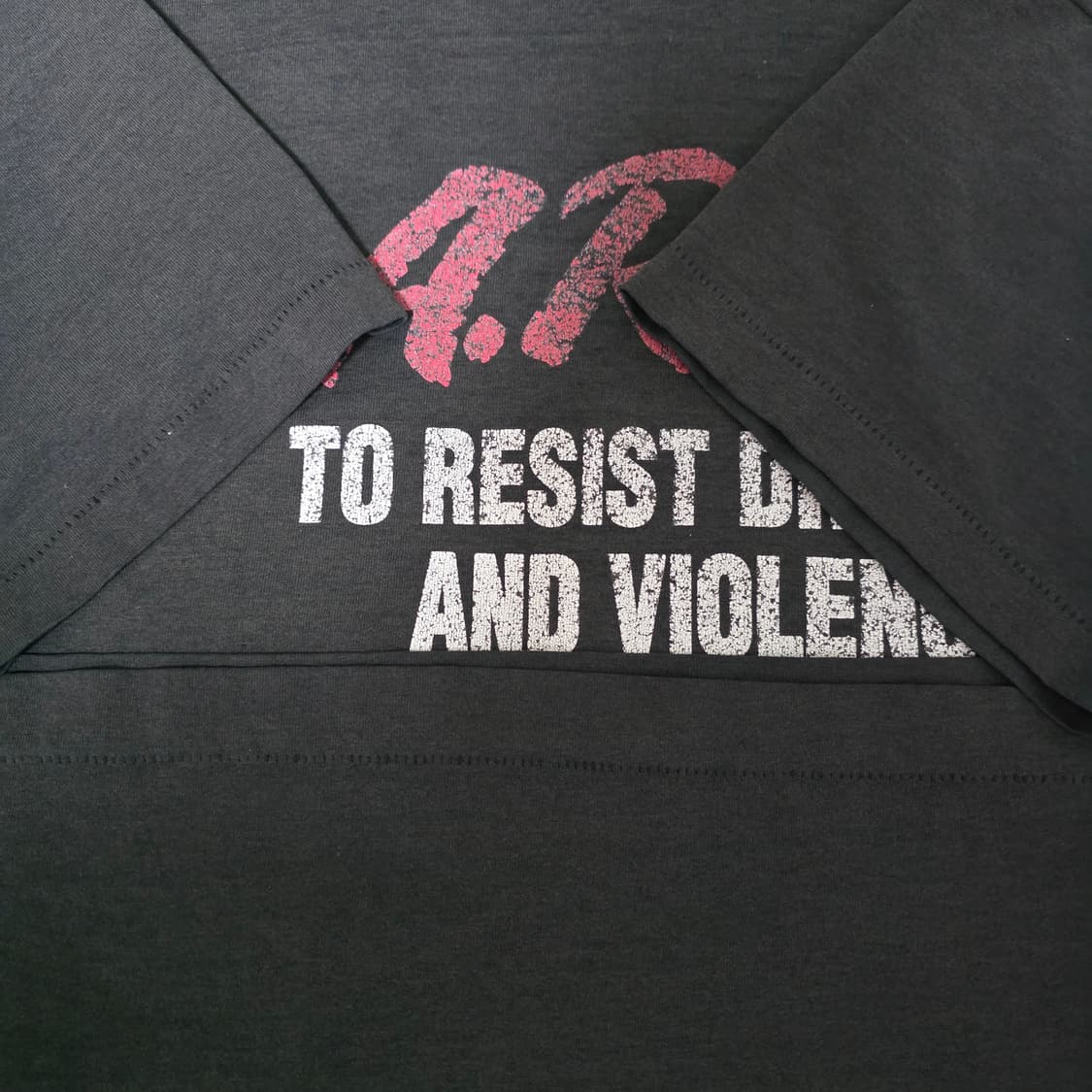 [XL] 90s 빈티지 DARE 티셔츠 블랙 1 ver. 하드페이드 상품이미지4