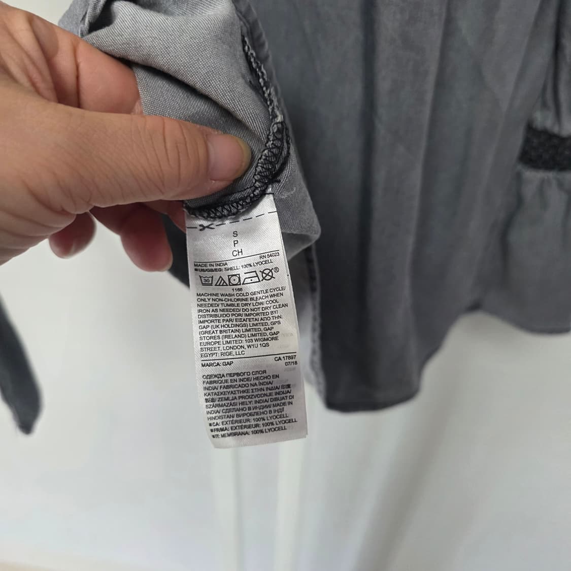 GAP 데님 플레어 소매 블라우스 상품이미지8