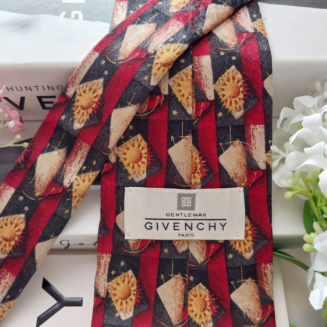 지방시 실크 블랙 패턴 넥타이 9.7cm A+등급 k2010
 상품이미지5