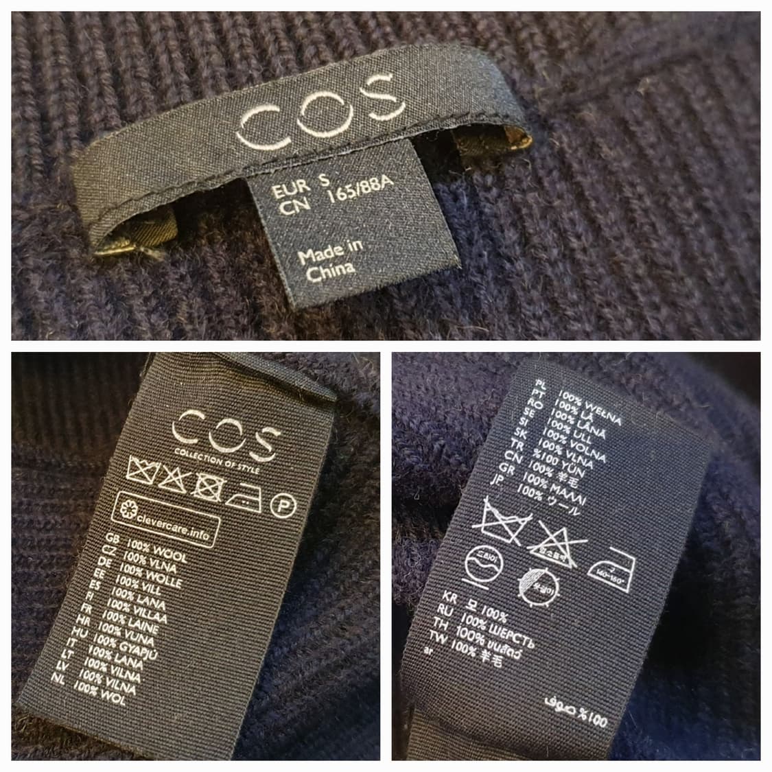 66.COS 컬러블록 울 원피스 상품이미지8