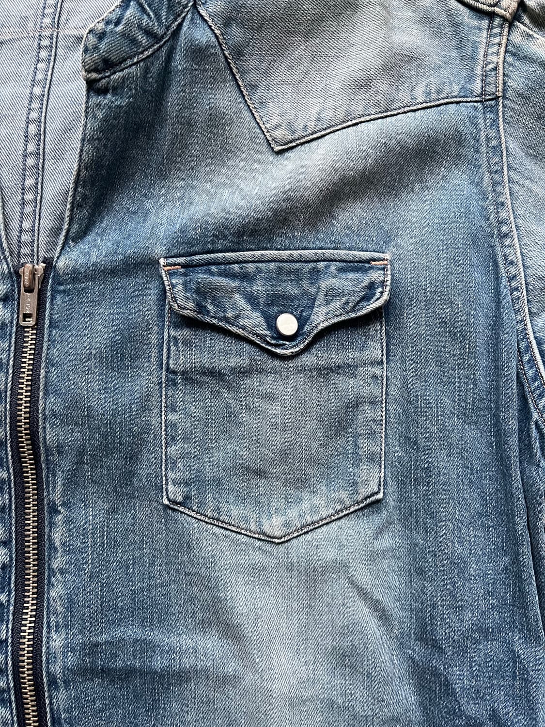 언유즈드 웨스턴 데님 집업 자켓 (103-105) 상품이미지7