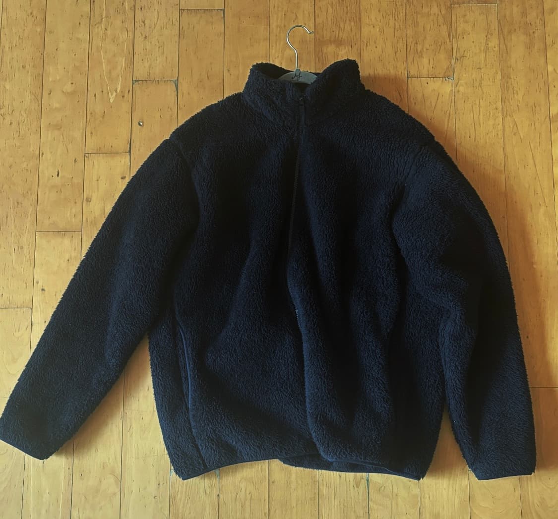 유니클로 네이비 플리스 후리스 L  상품이미지2