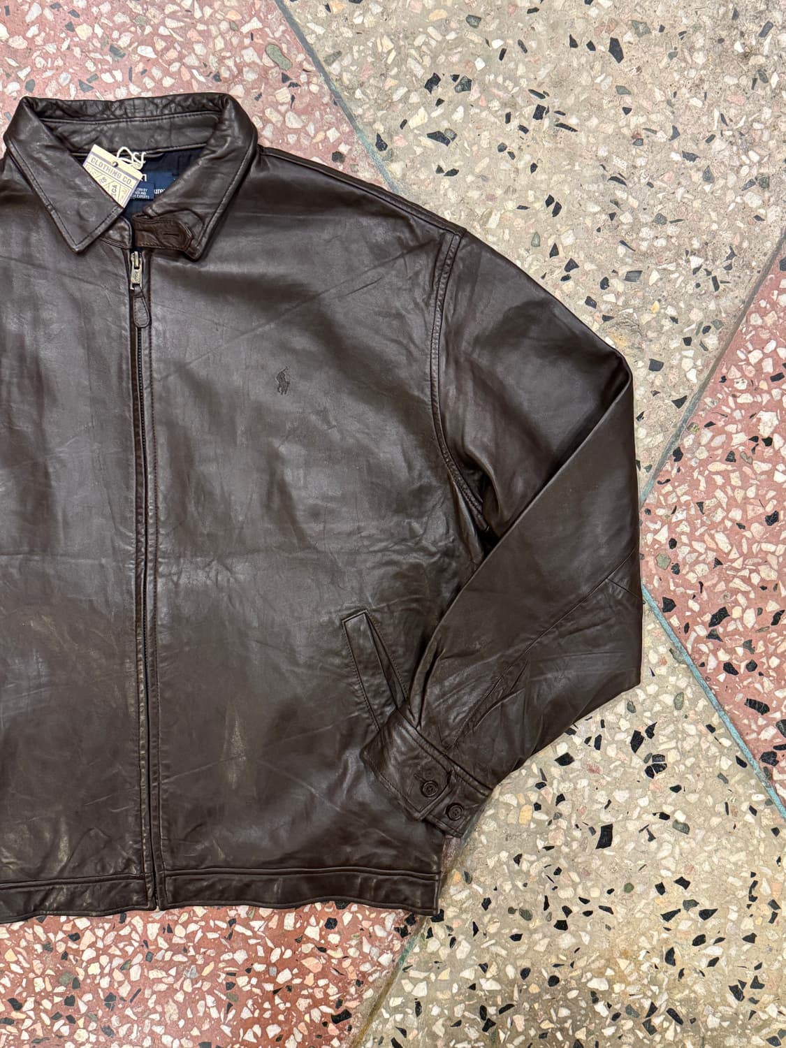 폴로 랄프로렌 맥스웰 레더 자켓 (XL) 상품이미지5