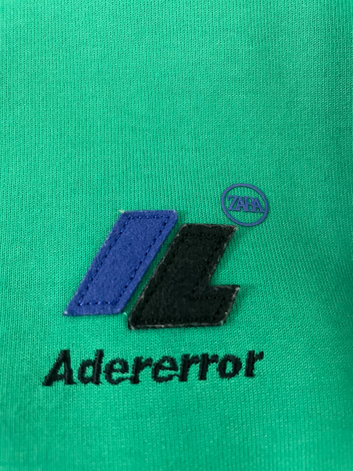 S-M 자라 x 아더에러 오버사이즈 스웨트셔츠 그린 상품이미지4