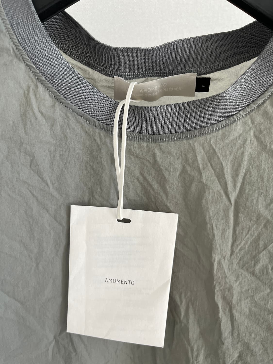 아모멘토 맨 SHEER DRAWSTRING TOP 상품이미지3