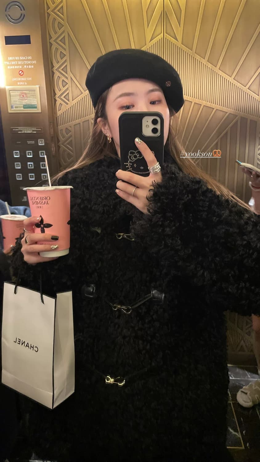 버클 양털 무스탕 코트 상품이미지2