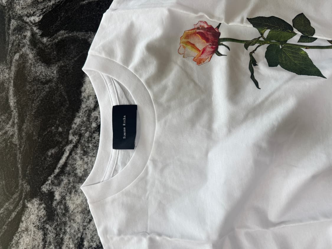 시몬 로샤 플로럴 티셔츠 m 새상품 상품이미지3