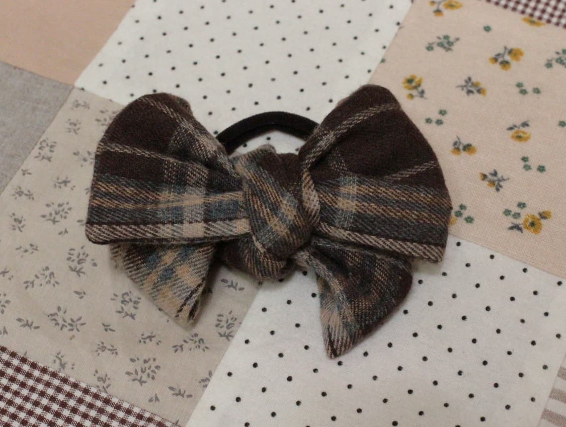 핸드메이드 리본 머리끈 2개세트 상품이미지4