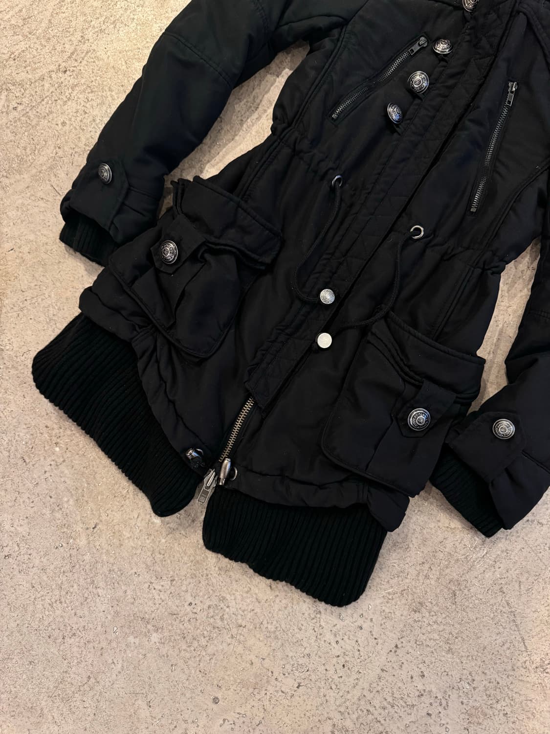 밀리터리 버튼 포인트 점퍼 상품이미지5