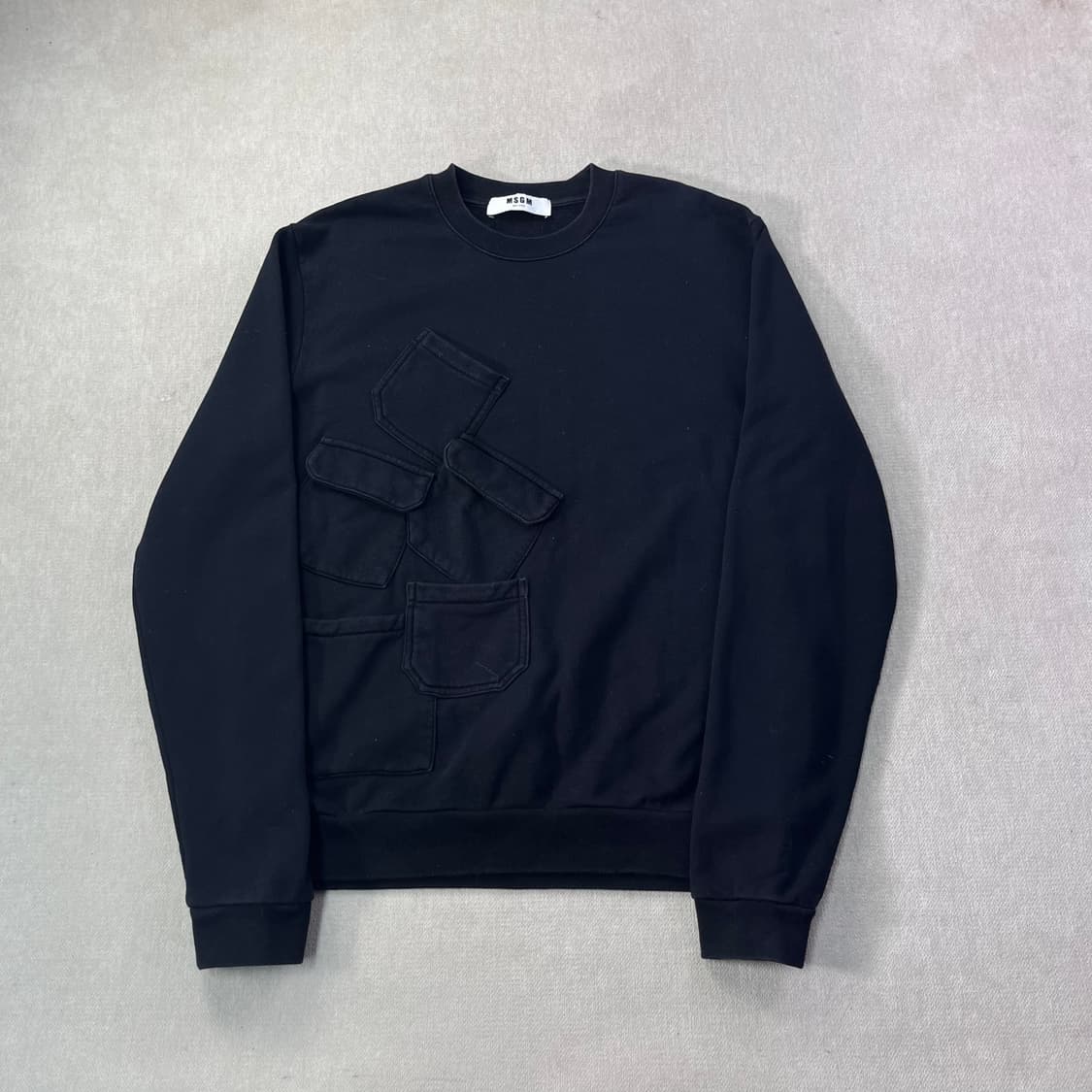 100 msgm 엠에스지엠 멀티 포켓 맨투맨 상품이미지1