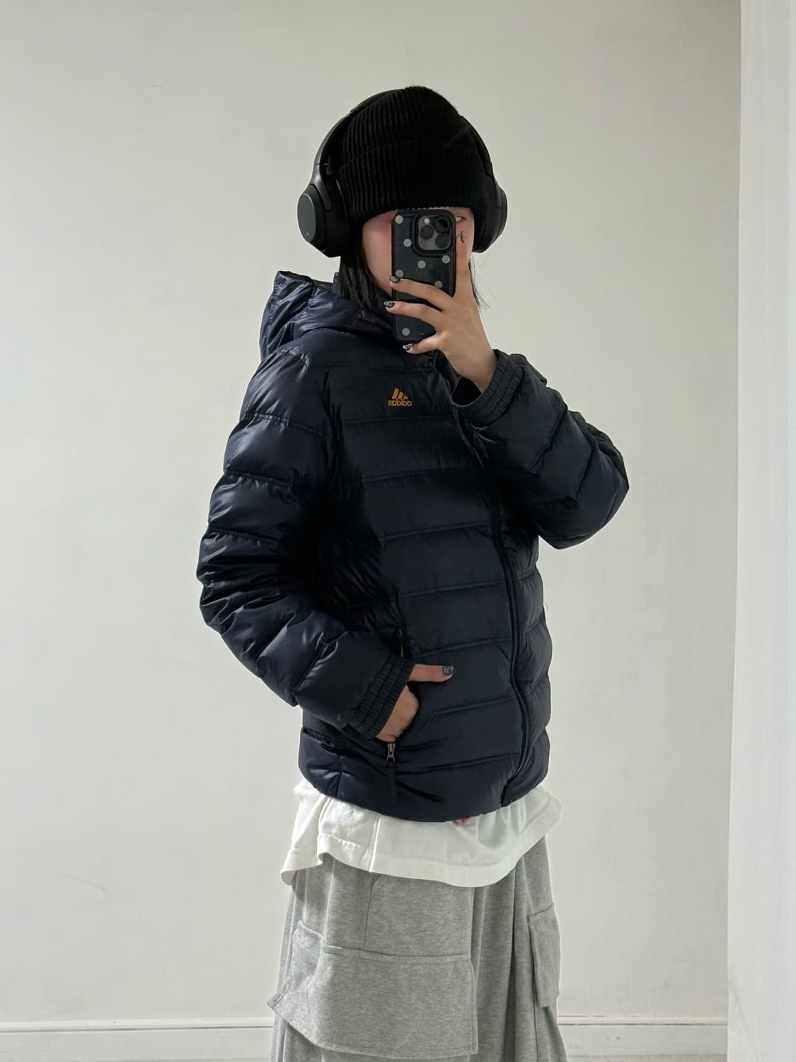 아디다스 네이비 구스 경량패딩 상품이미지2