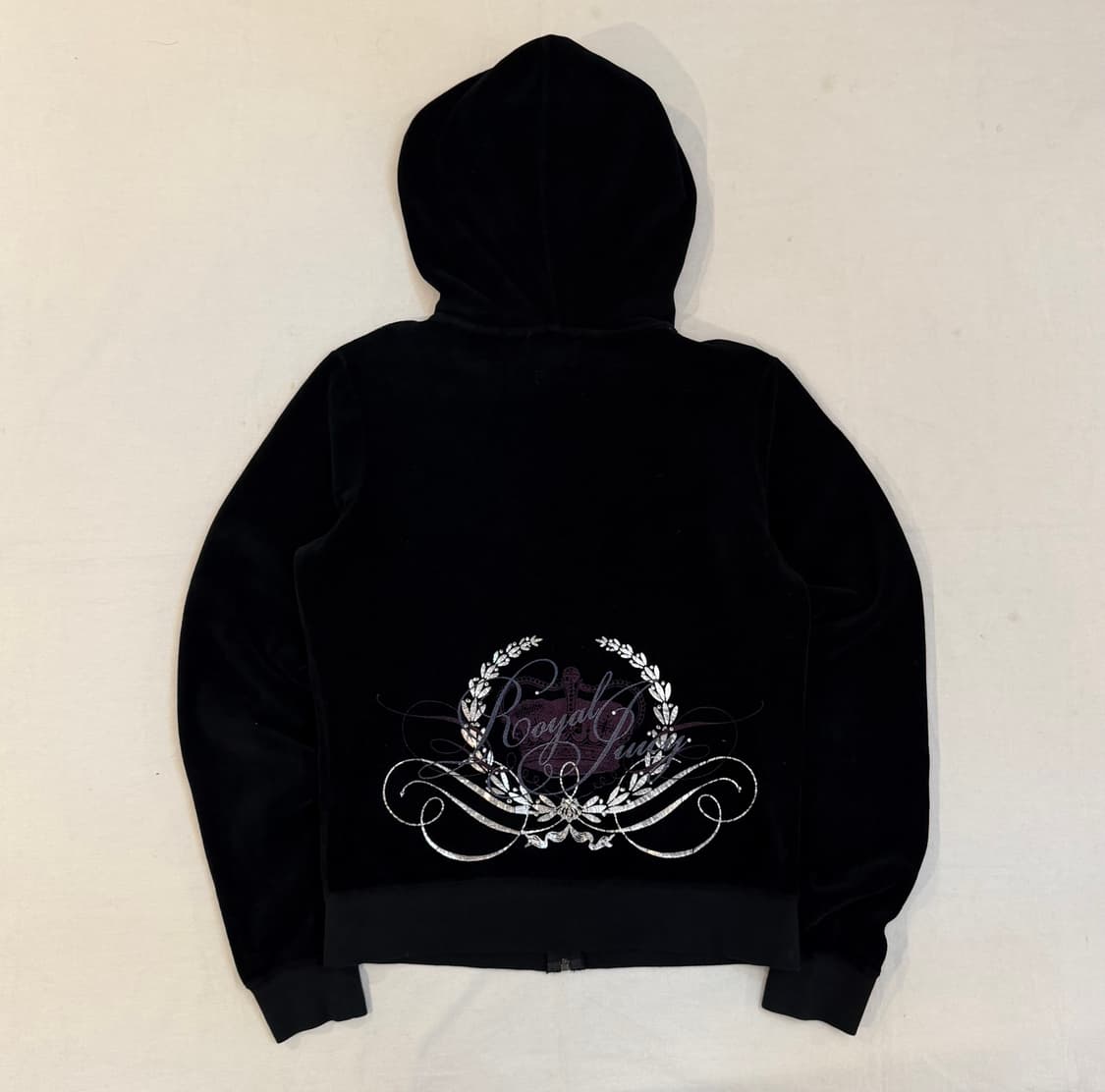 희귀) 쥬시꾸뛰르 대장급 y2k 갸루 벨벳 후드집업 상품이미지1