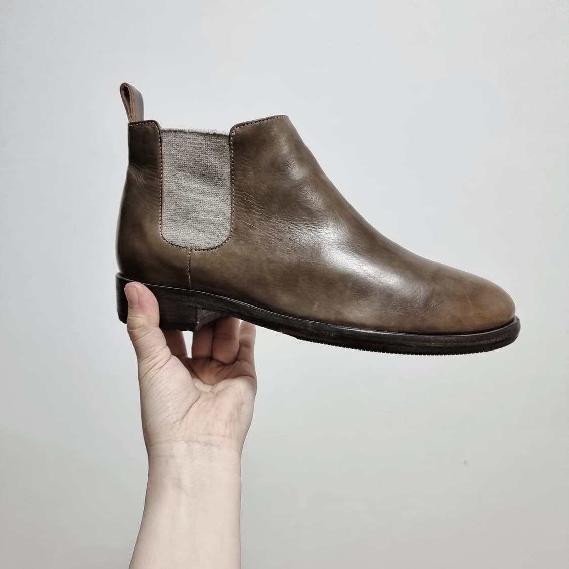 브루넬로 쿠치넬리 첼시부츠 앵클부츠 레더부츠 240/37 (3회착) 상품이미지3