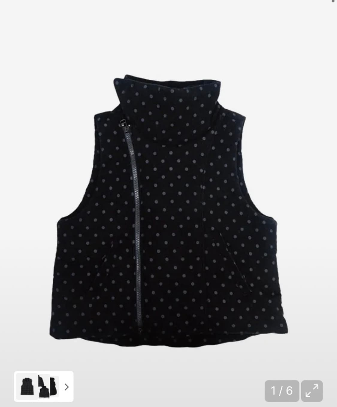 더뮤지엄비지터 도트 푸퍼 베스트 (블랙) s 상품이미지1