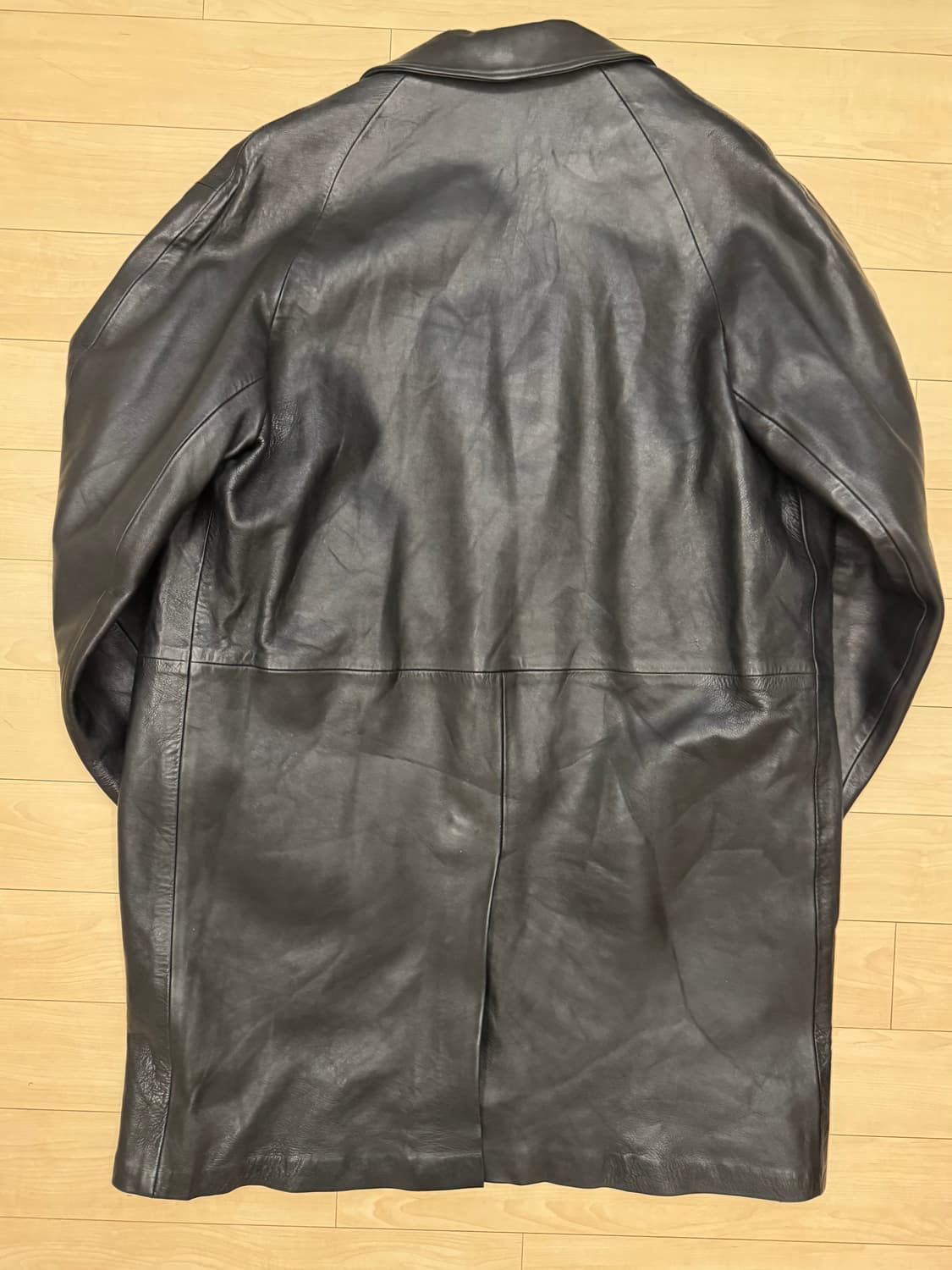 카프스킨 레더 하프 코트 (빈티지) 상품이미지3