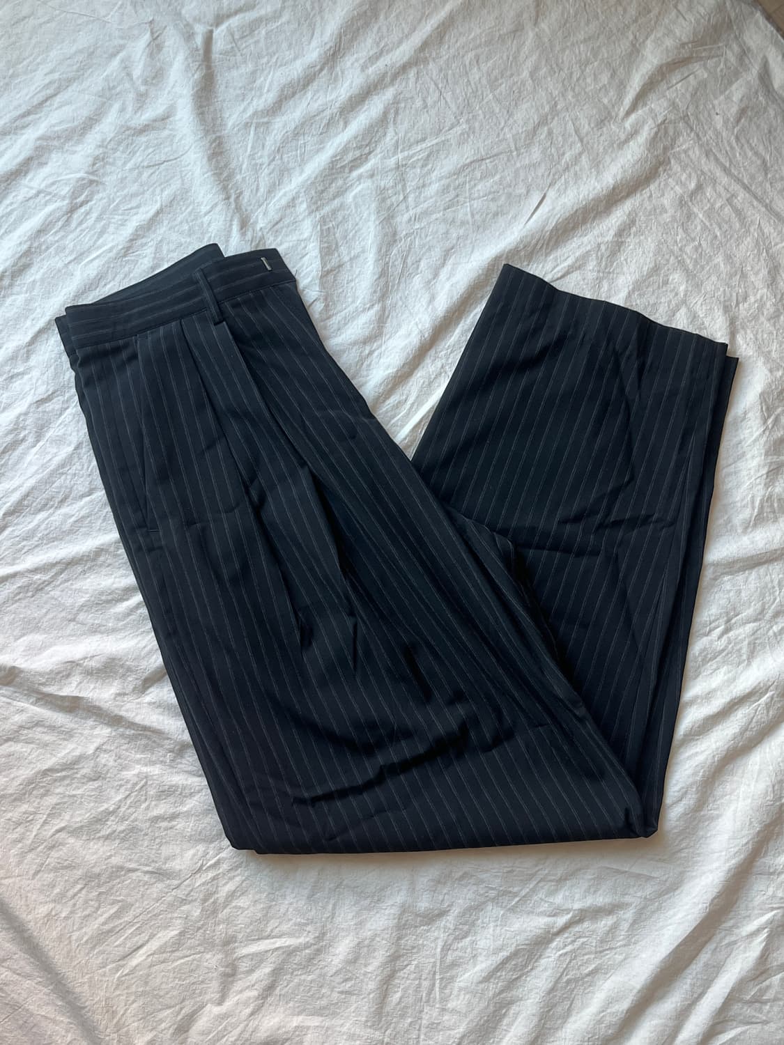 포에니 투턱 와이드 스트라이프 슬랙스 상품이미지5