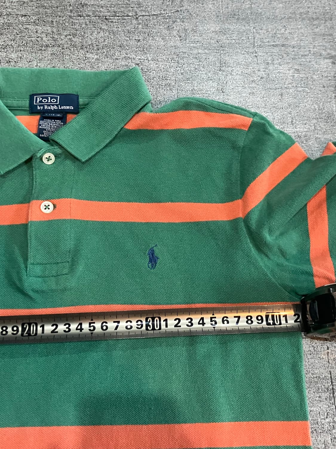 Polo 폴로랄프로렌 올드스쿨아메카지 스트라이프 반팔카라티셔츠 상품이미지2