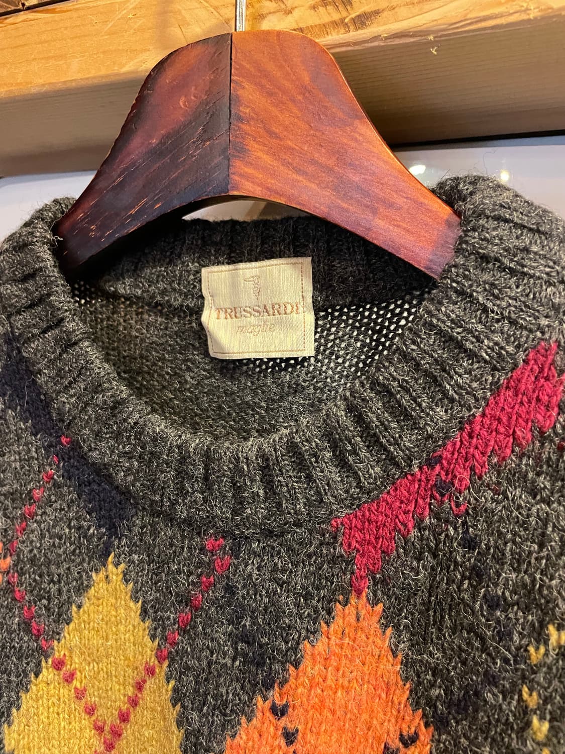 Trussardi argyle knit 상품이미지4