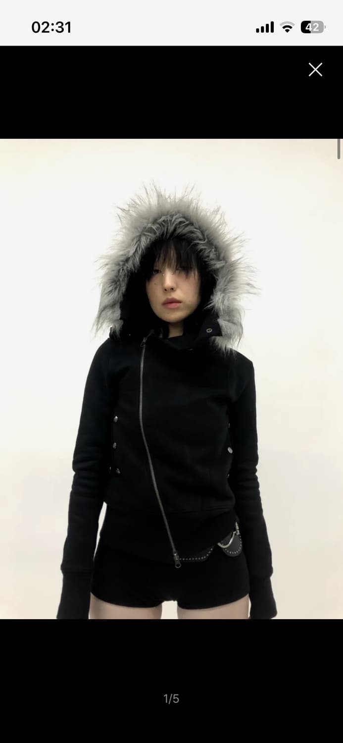 begbegbeg 퍼후드집업 퍼자켓 상품이미지1