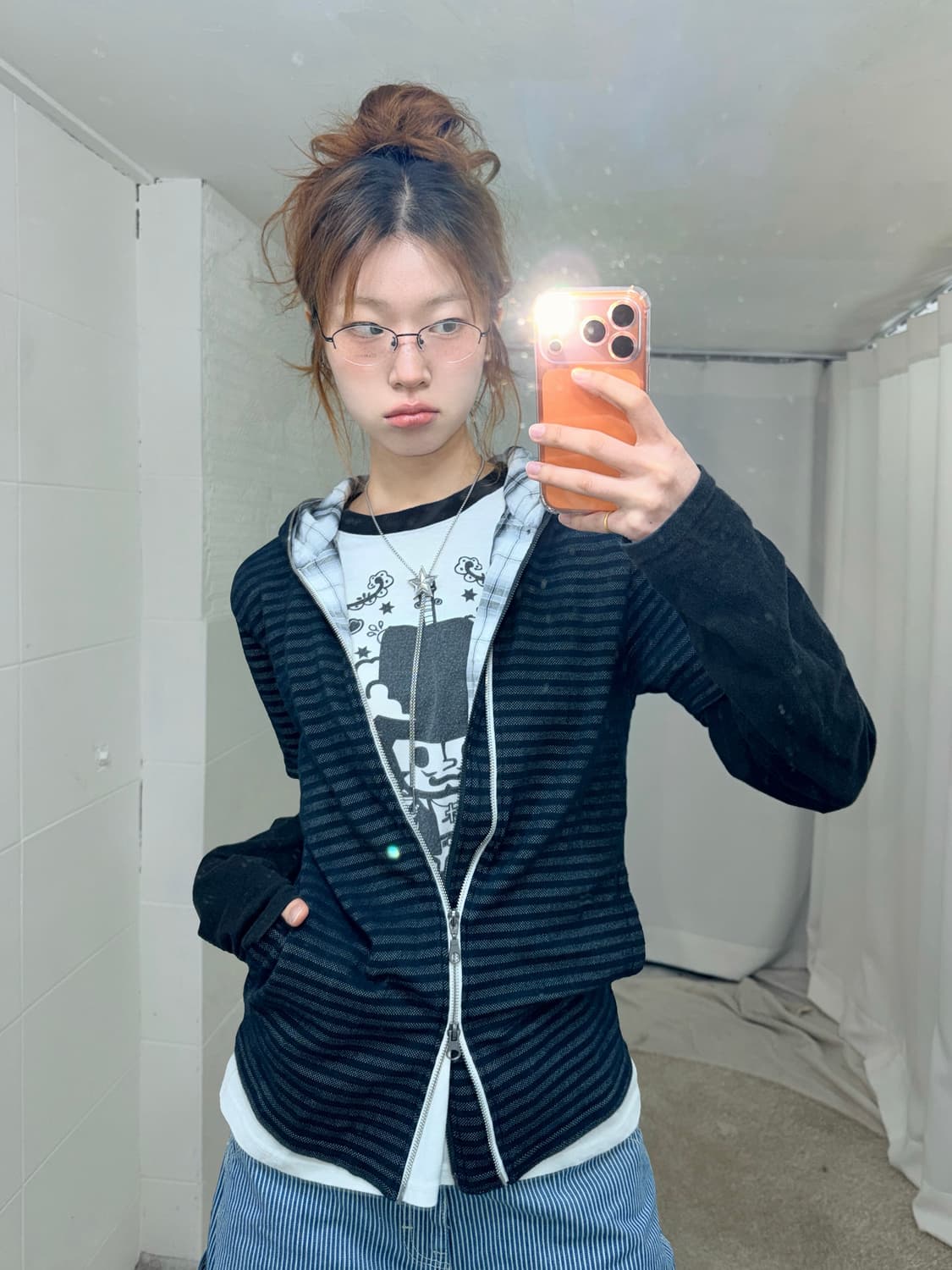 (상의 세트) 원피스 미호크 나그랑 롱슬리브 + 너드 반팔 후드집업 상품이미지1