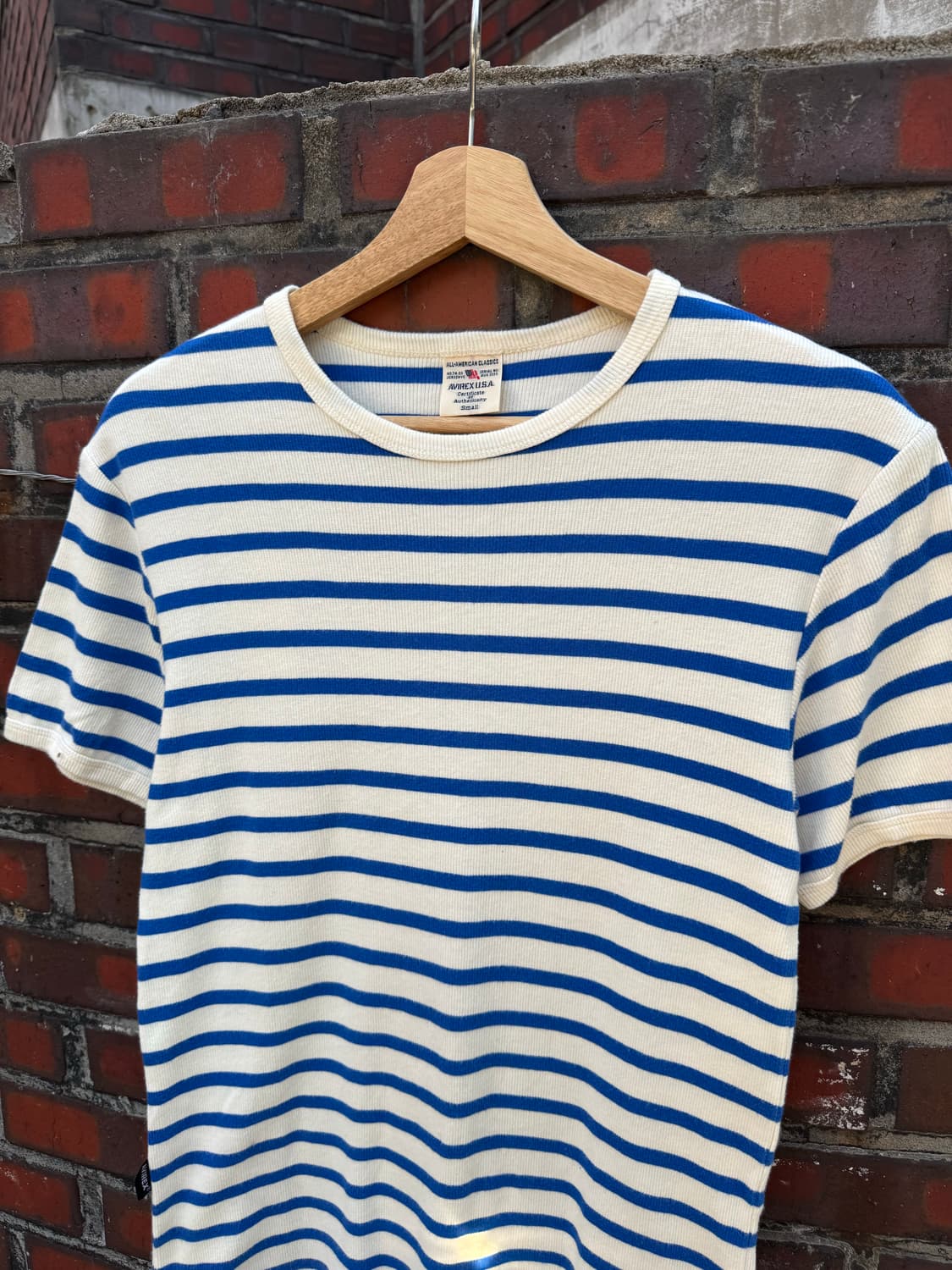아비렉스 스트라이프 반팔티셔츠  상품이미지2