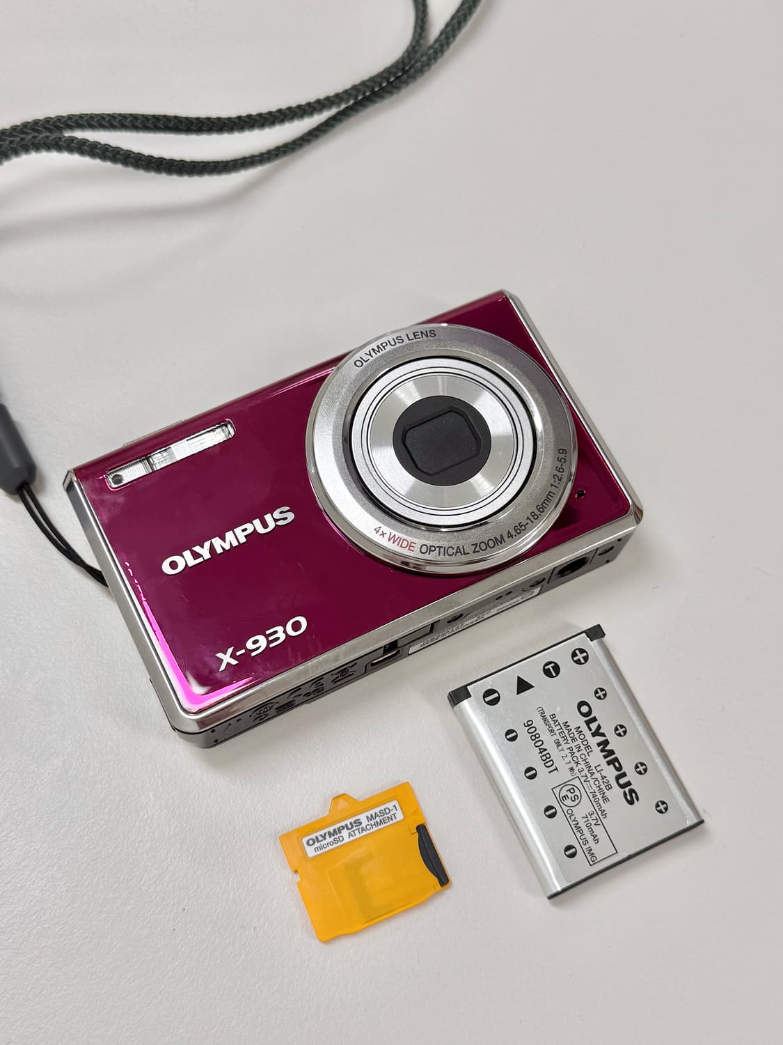 올림푸스 X-930 핑크 디카 상태좋음 상품이미지3