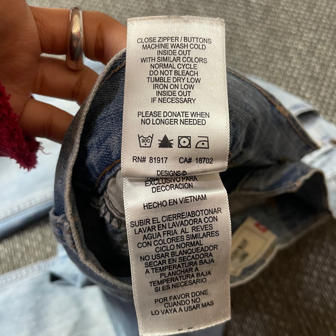 (29) 리바이스 505 29X29 연청 데님 팬츠 스트레이트핏 상품이미지5