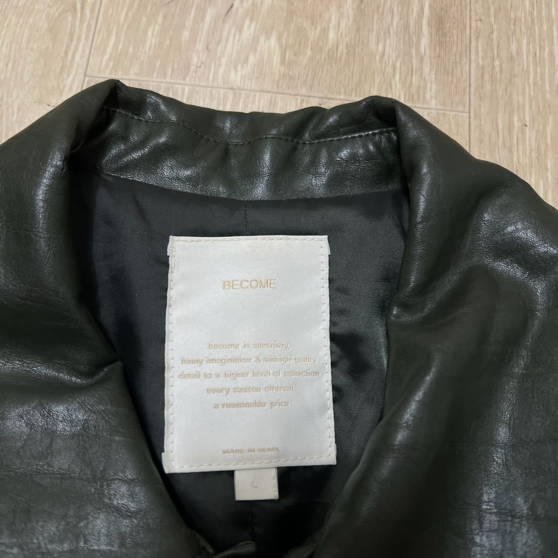 비컴 남성 클래식 라이더 가죽자켓 L/100  상품이미지4