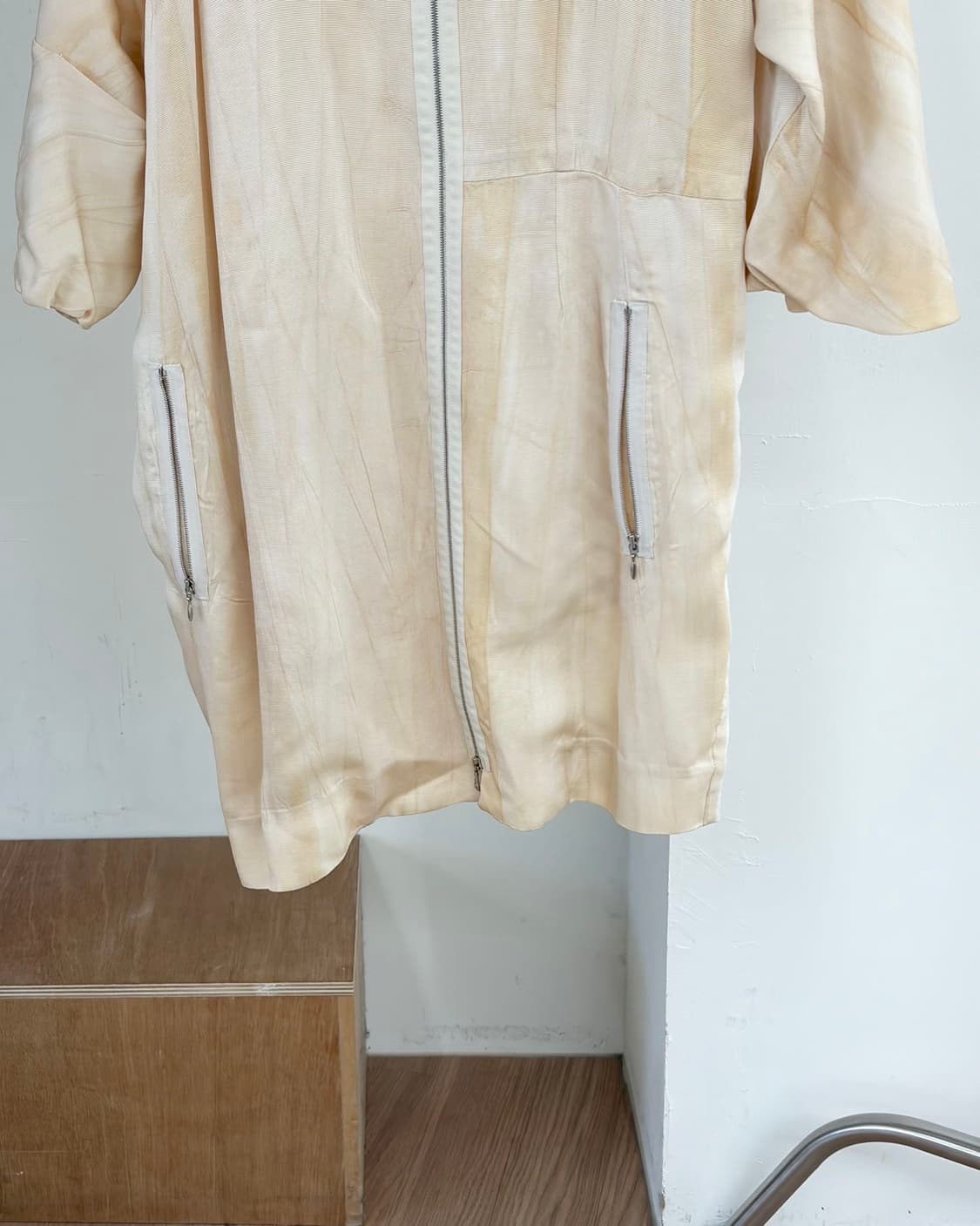 마르니 베이지 패턴 코튼 지퍼 미니 원피스 상품이미지5