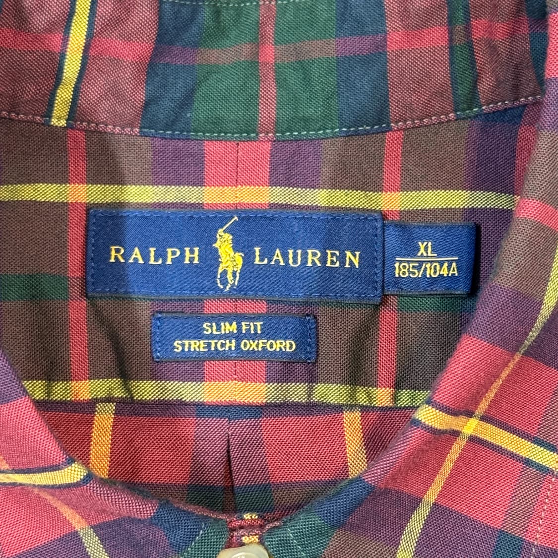 XL) 폴로 랄프로렌 클래식 체크 옥스포드 셔츠 슬림핏 상품이미지6