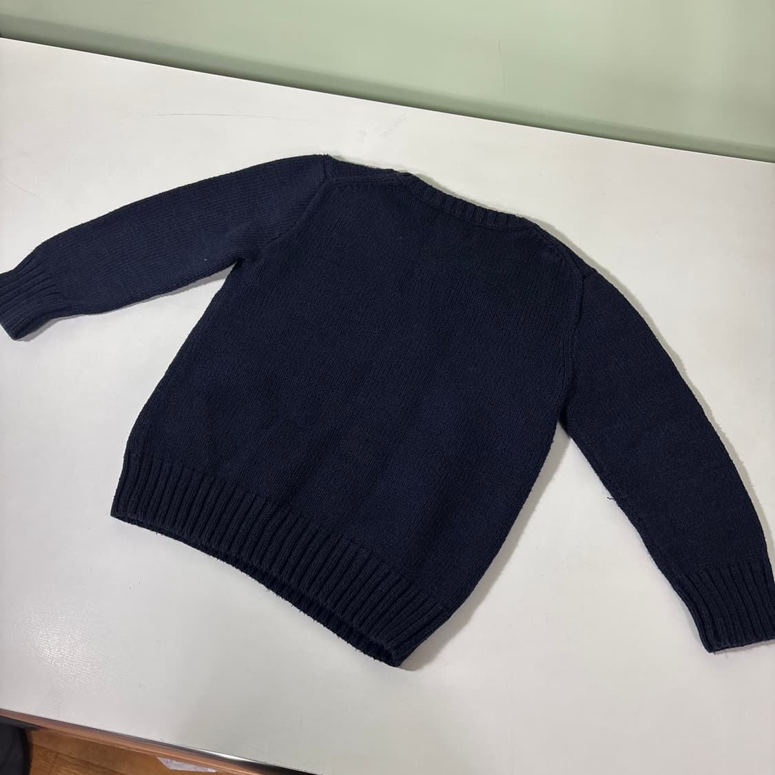 3T 폴로키즈 네이비 베어포니자수 면니트 상품이미지3