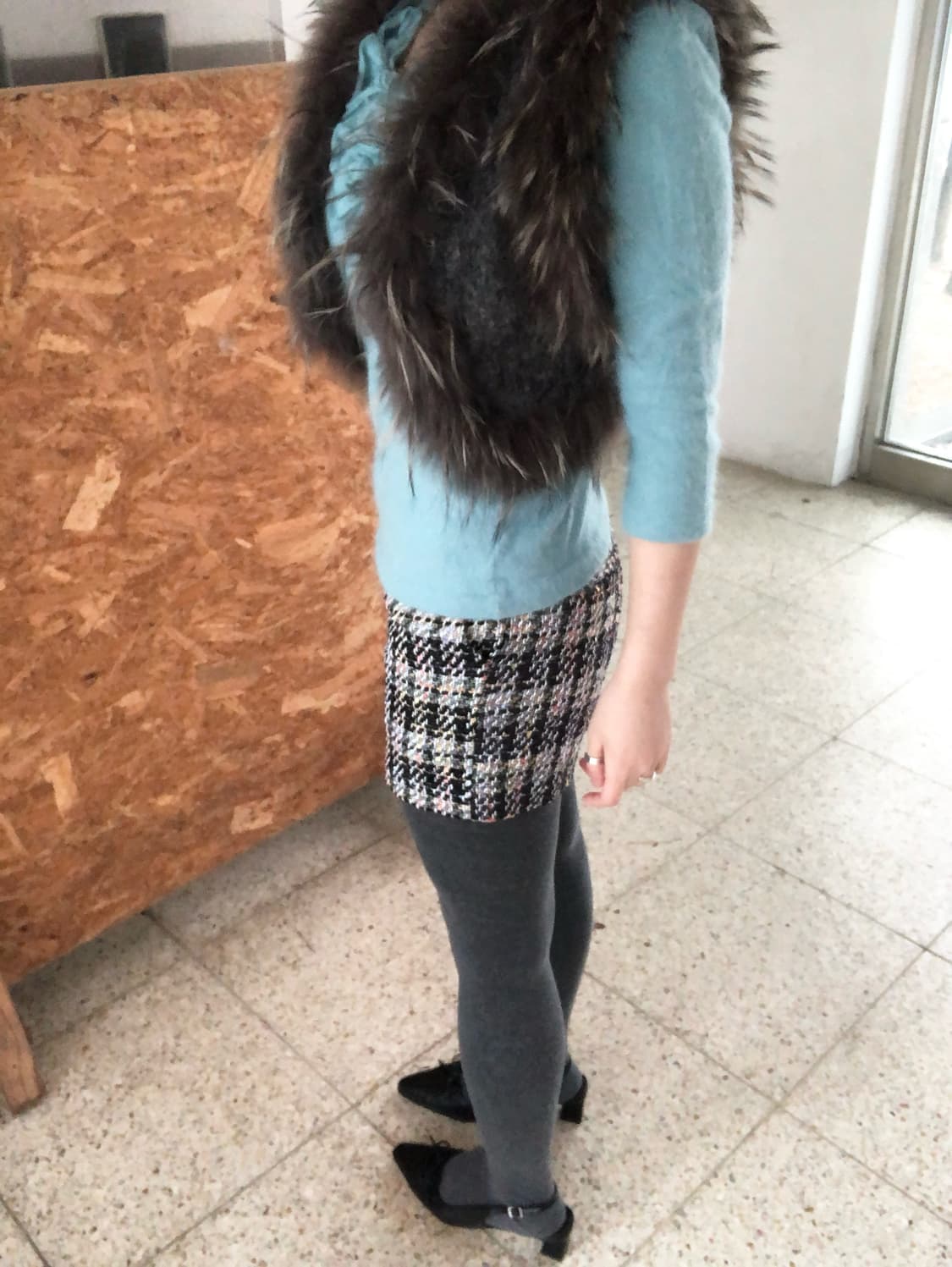 fur knit vest 상품이미지3