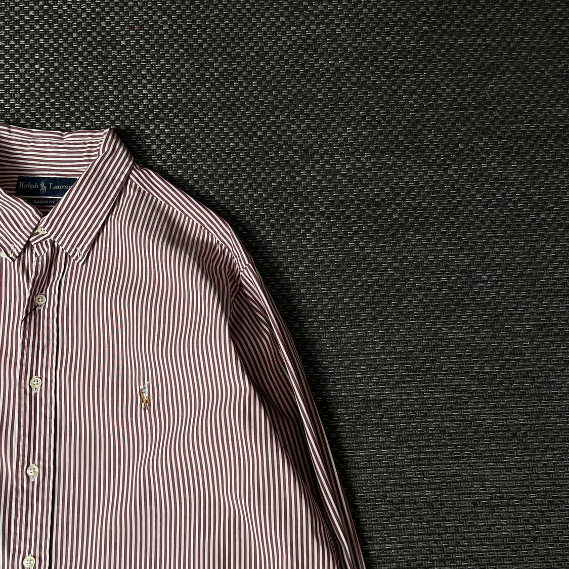 폴로랄프로렌 핑크 스트라이프 긴팔 셔츠 클래식핏 18 상품이미지3