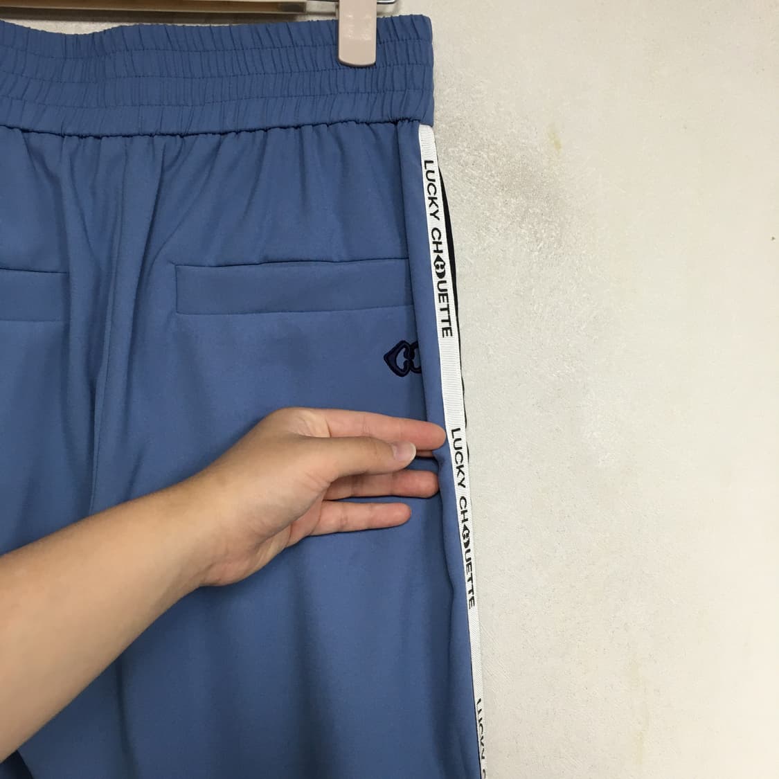 럭키슈에뜨 밴딩 레터링 팬츠 36 상품이미지6