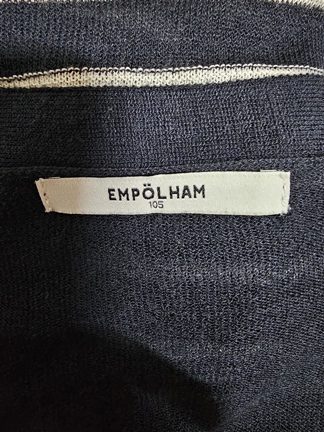 엠폴햄 네이비에 화이트스트라이프 유니섹스 썸머니트 100-105 상품이미지5