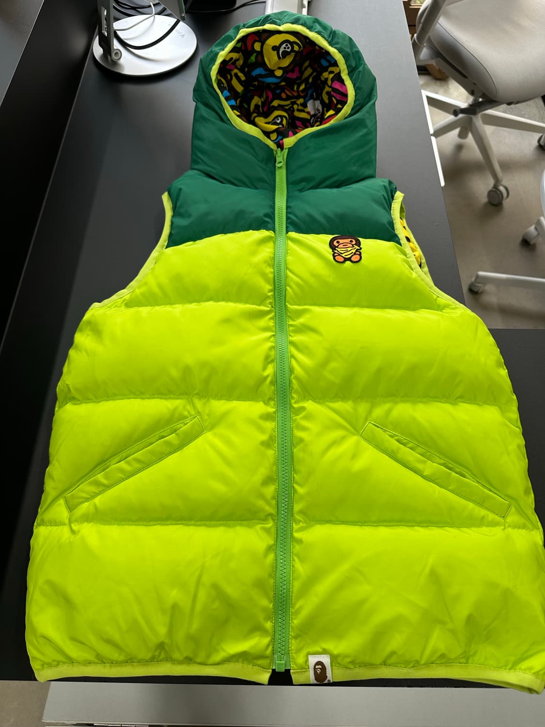 베이프 리버시블 마일로 사파리 패딩베스트 상품이미지6