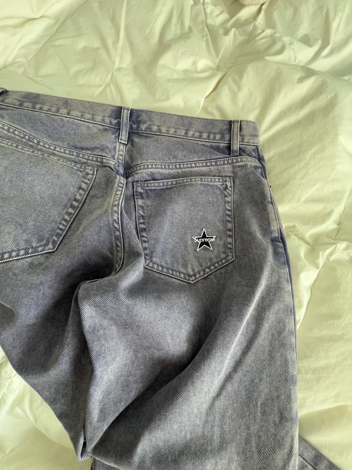 (정품)슈프림 퍼플 워싱 데님 팬츠 상품이미지9