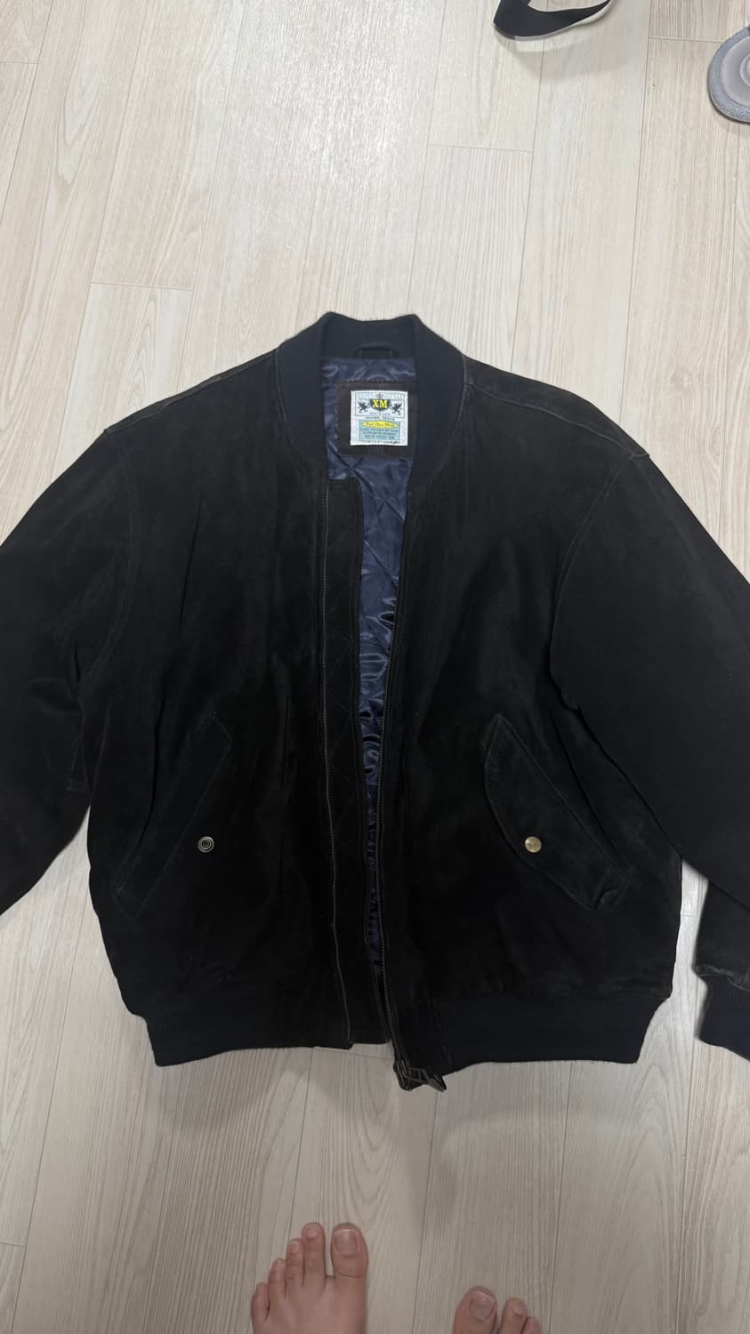 빈티지 가죽 봄버 자켓 상품이미지1