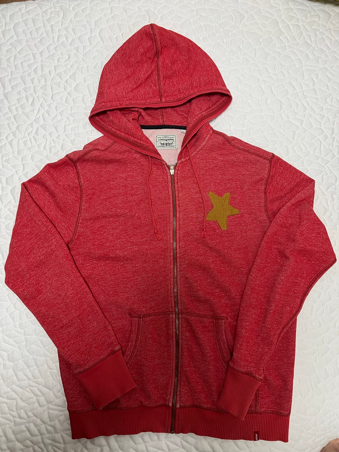Levi's 빨간색 후드 집업 L 상품이미지1