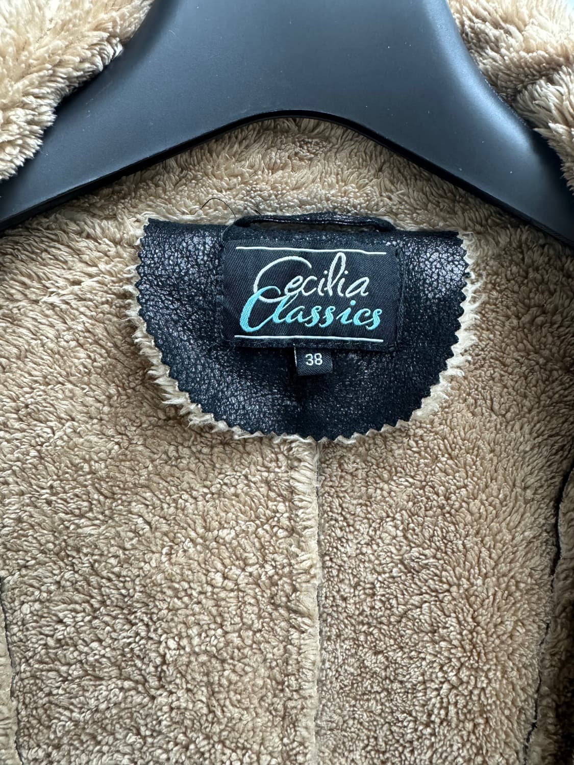 블랙 롱 무스탕 | 영국 빈티지 상품이미지5