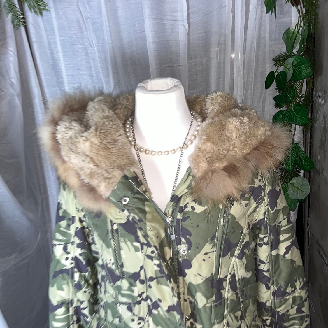 펑크 카모 인감퍼 패딩자켓 상품이미지5